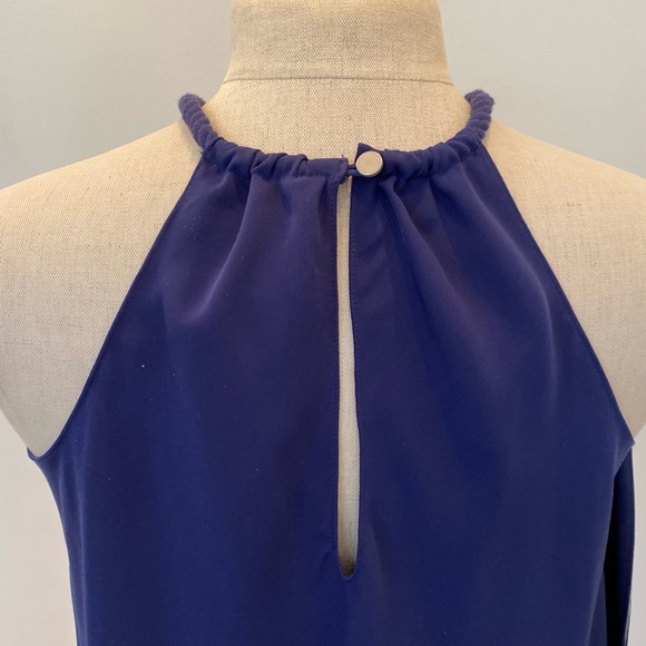 Rachel Roy Womens Navy Orange White Handkerchief Sleeveless Dress / Size S - Picture 8 of 14